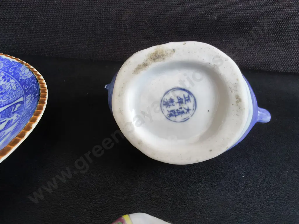VINTAGE ASIAN PORCELAIN ITEMS, 3 PIECES, WIDEST DIA 29 CM Image 1++
