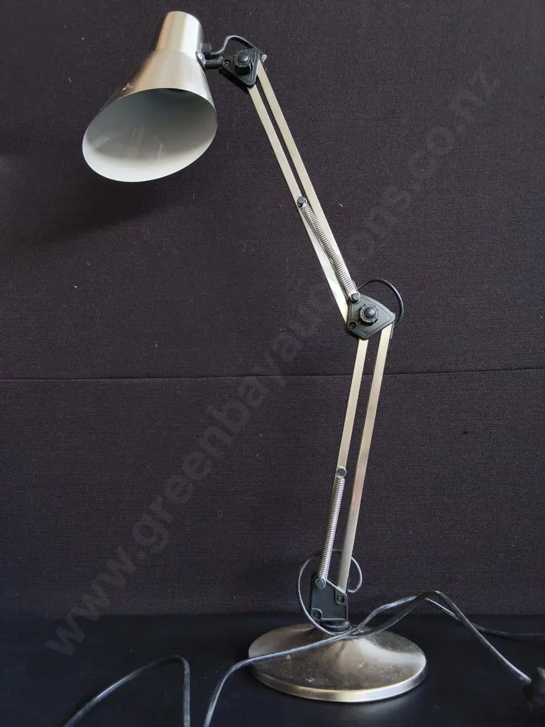 VINTAGE ARTICULATED SWING ARM DESK LAMP, H 70 CM Image 1++