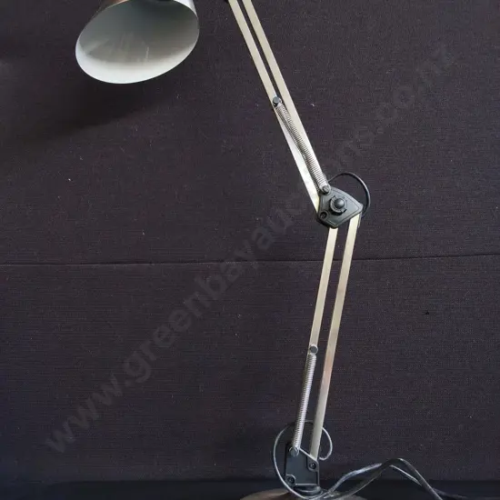 VINTAGE ARTICULATED SWING ARM DESK LAMP, H 70 CM