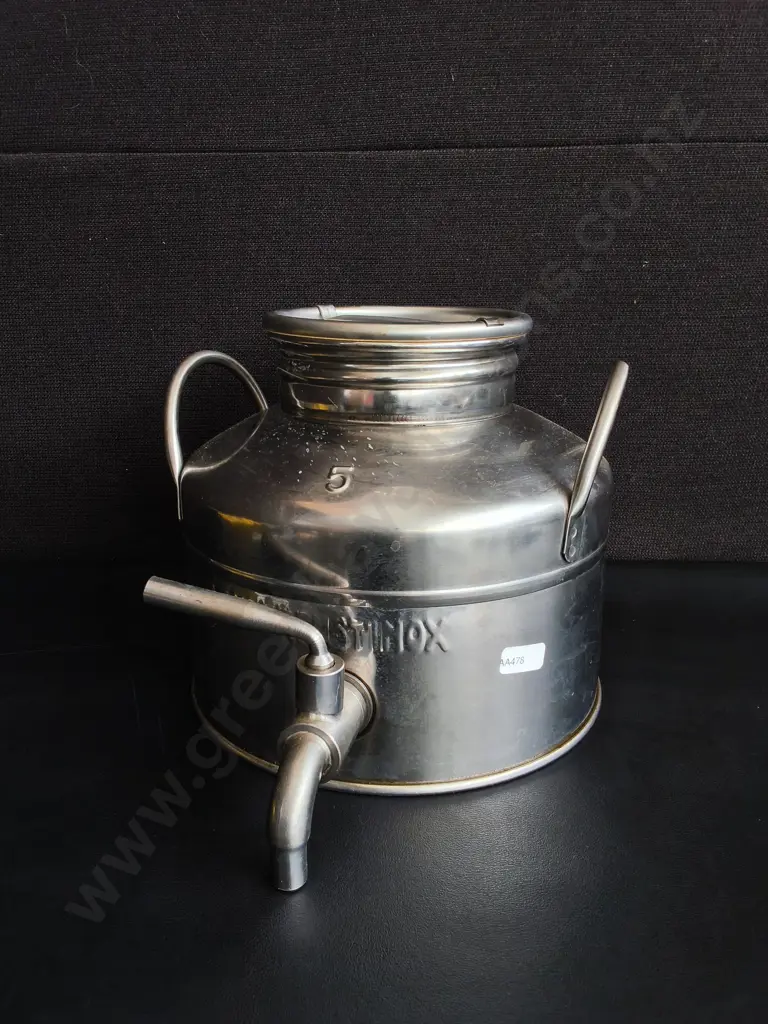 5 LITER SANSONE STAINLESS STEEL FUSTI MADE IN ITALY, H 21 CM Image 1++