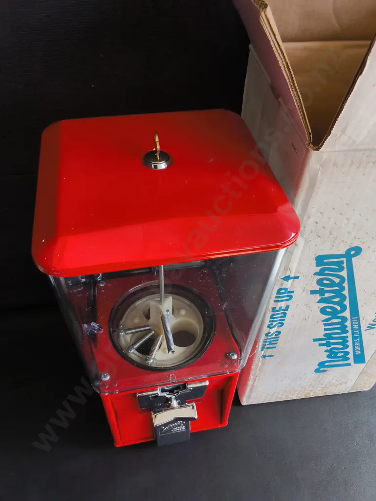 BRAND NEW NORTHWESTERN SUPER 60 BULK VENDING MACHINE, BOXED, INCLUDES KEY Image 1++