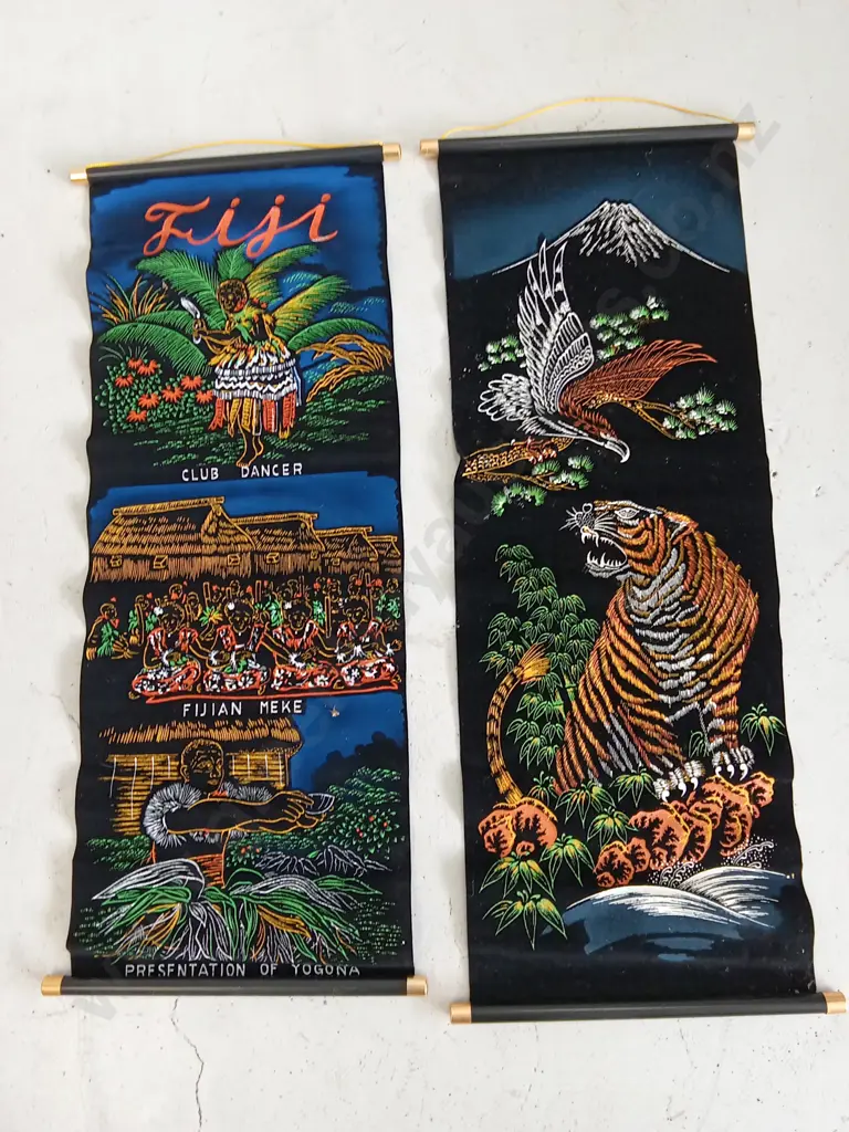 FIJI ART SCROLLS, 83CM X 33CM Image 1++