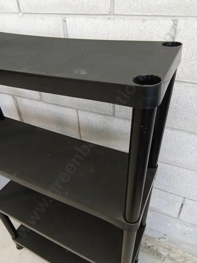 PLASTIC FREE STANDING SHELVES H 129CM X W 76CM X D 26CM Image 1++