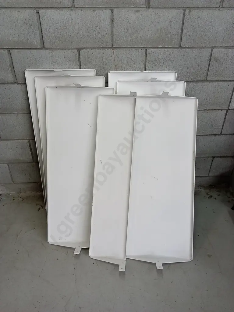 7 METAL SHELVES, 6 SHELVES 101CM X 43, 1 SHELF 101CM X 24CM Image 1++