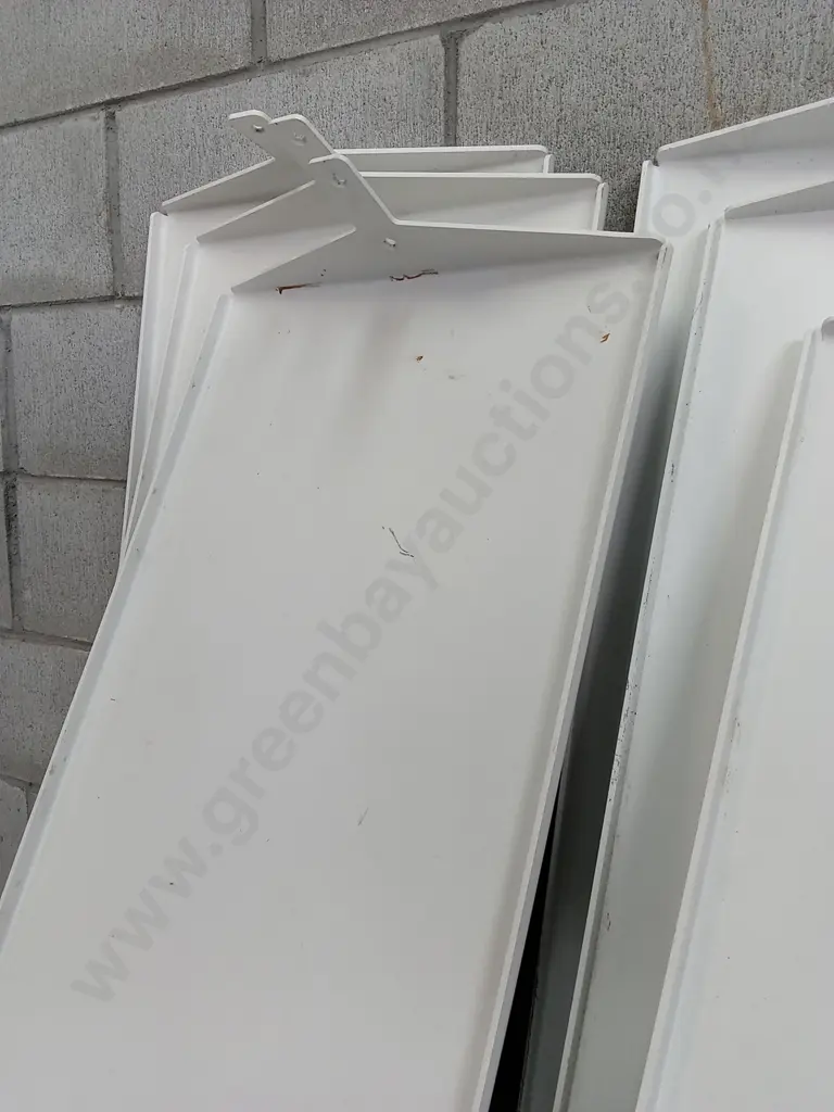 7 METAL SHELVES, 6 SHELVES 101CM X 43, 1 SHELF 101CM X 24CM Image 1++