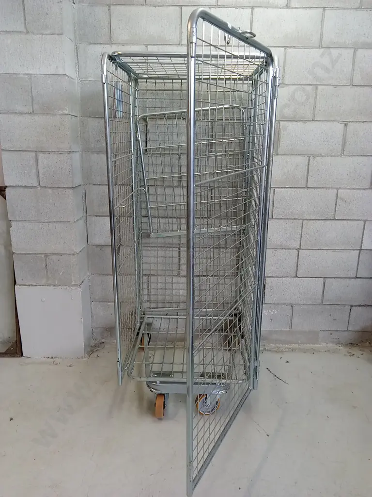 CAGE ON WHEELS (DOOR IS ON BACKWARDS, H 173CM X W 70CM X D 80CM Image 1++