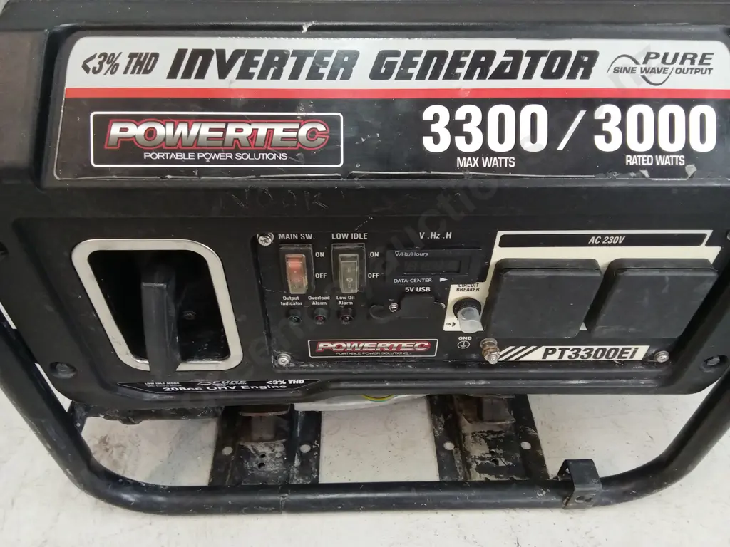 POWERTEC 3000W INVERTER GENERATOR Image 1++
