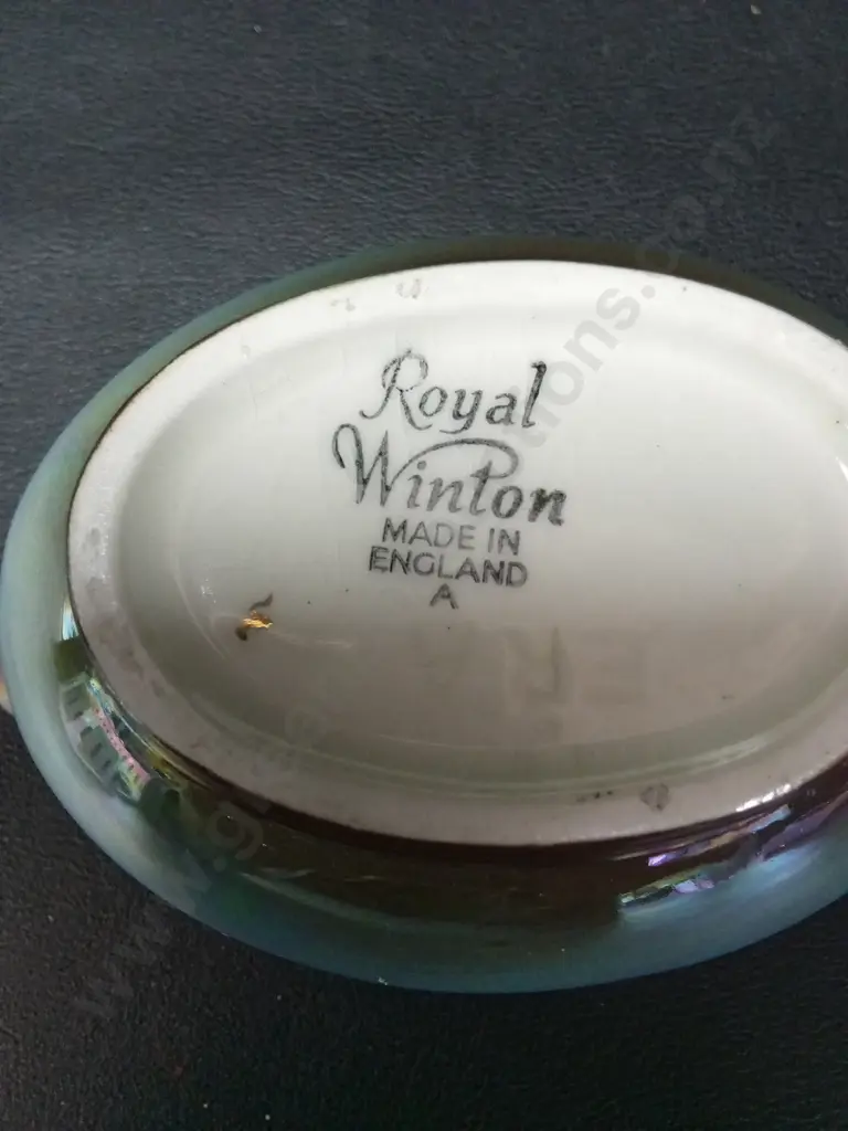 ROYAL WINTON FLORAL DISH L32CM AND GRAVY JUG Image 1++