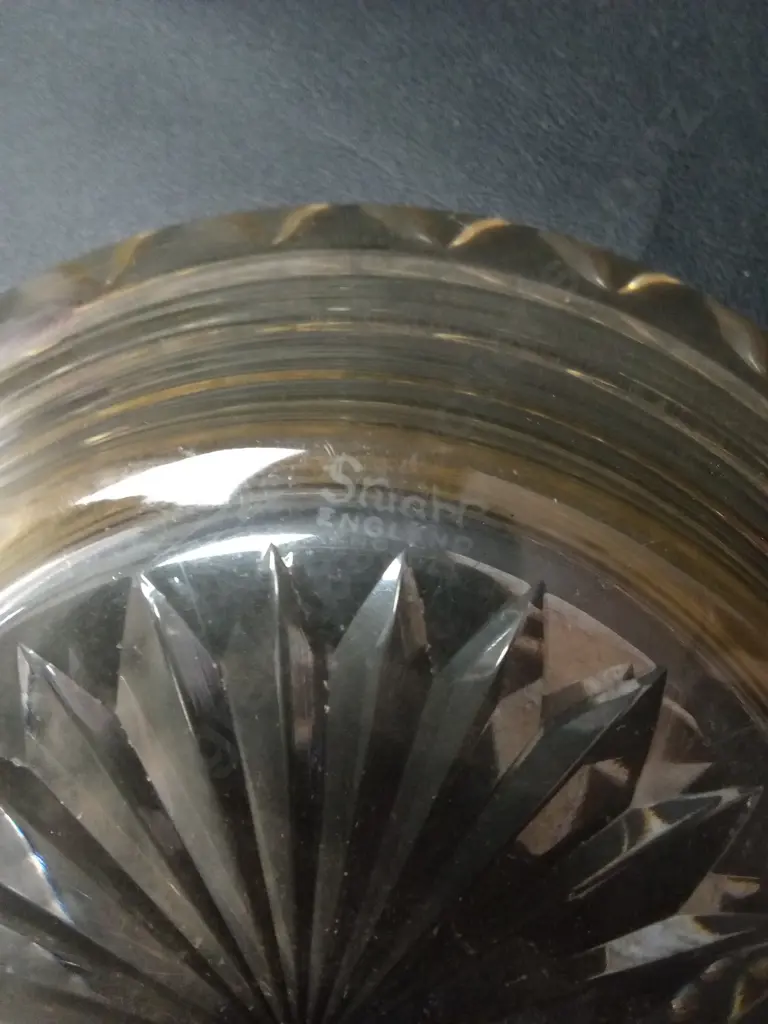 VINTAGE STUART CRYSTAL BOWL D18CM Image 1++
