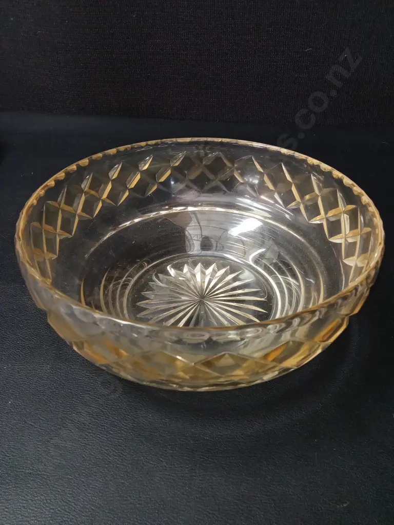 VINTAGE STUART CRYSTAL BOWL D18CM Image 1++