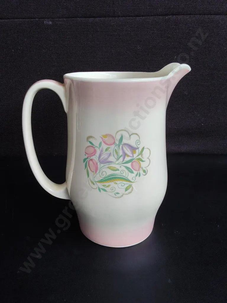 VINTAGE SUSIE COOPER MILK JUG, DRESDEN SPRAY PATTERN, MADE IN ENGLAND, H 21 CM Image 1++