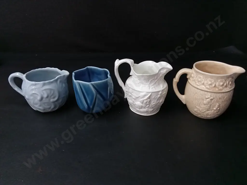 4 CERAMIC JUGS / CUPS TALLEST H10CM Image 1++
