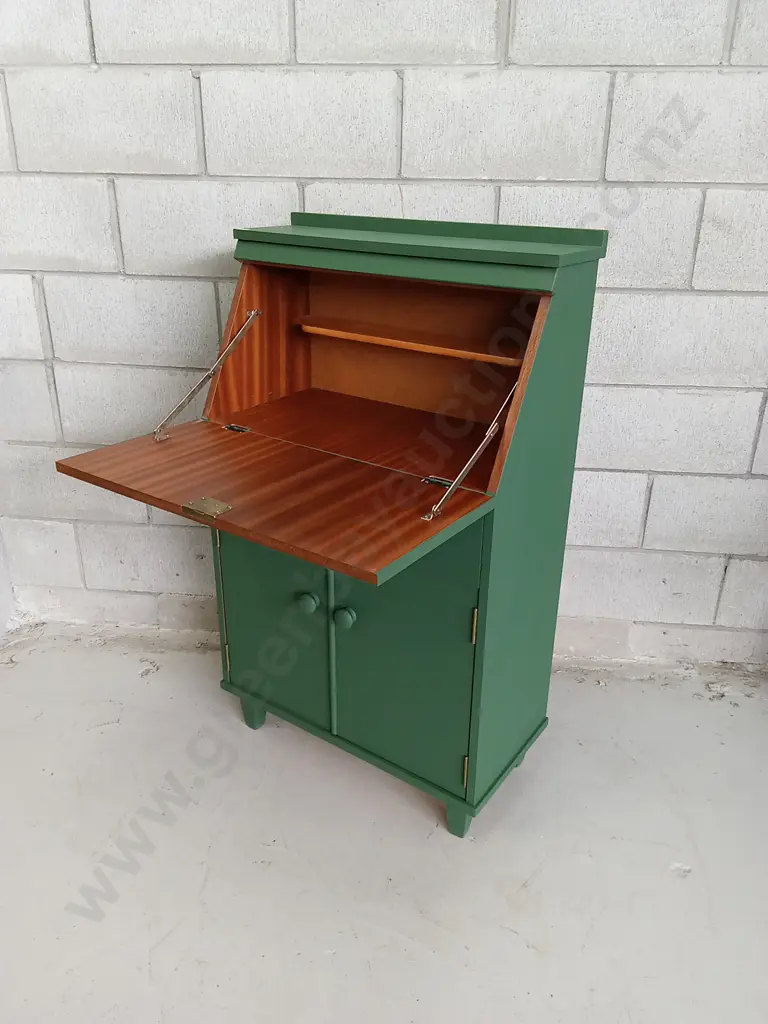 VINTAGE DROP-DOWN WRITING DESK, H 106CM X W 64CM X D 60CM Image 1++