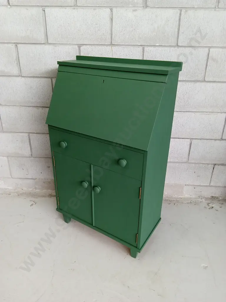 VINTAGE DROP-DOWN WRITING DESK, H 106CM X W 64CM X D 60CM Image 1++