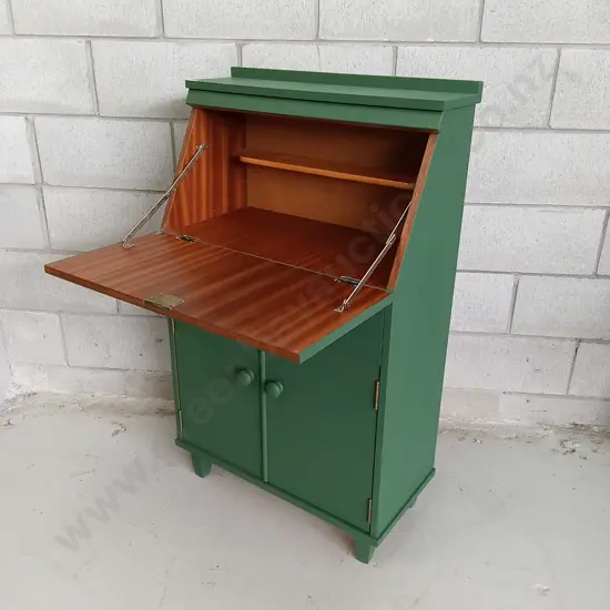 VINTAGE DROP-DOWN WRITING DESK, H 106CM X W 64CM X D 60CM