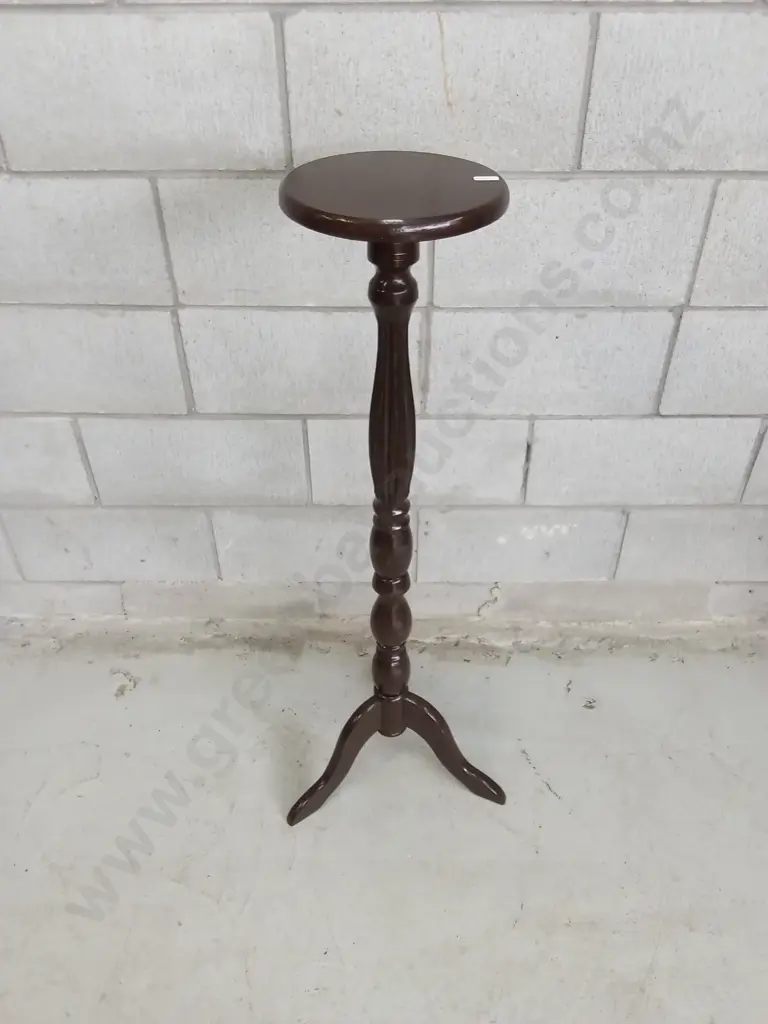 DARK WOOD PLANT STAND, H 100CM Image 1++