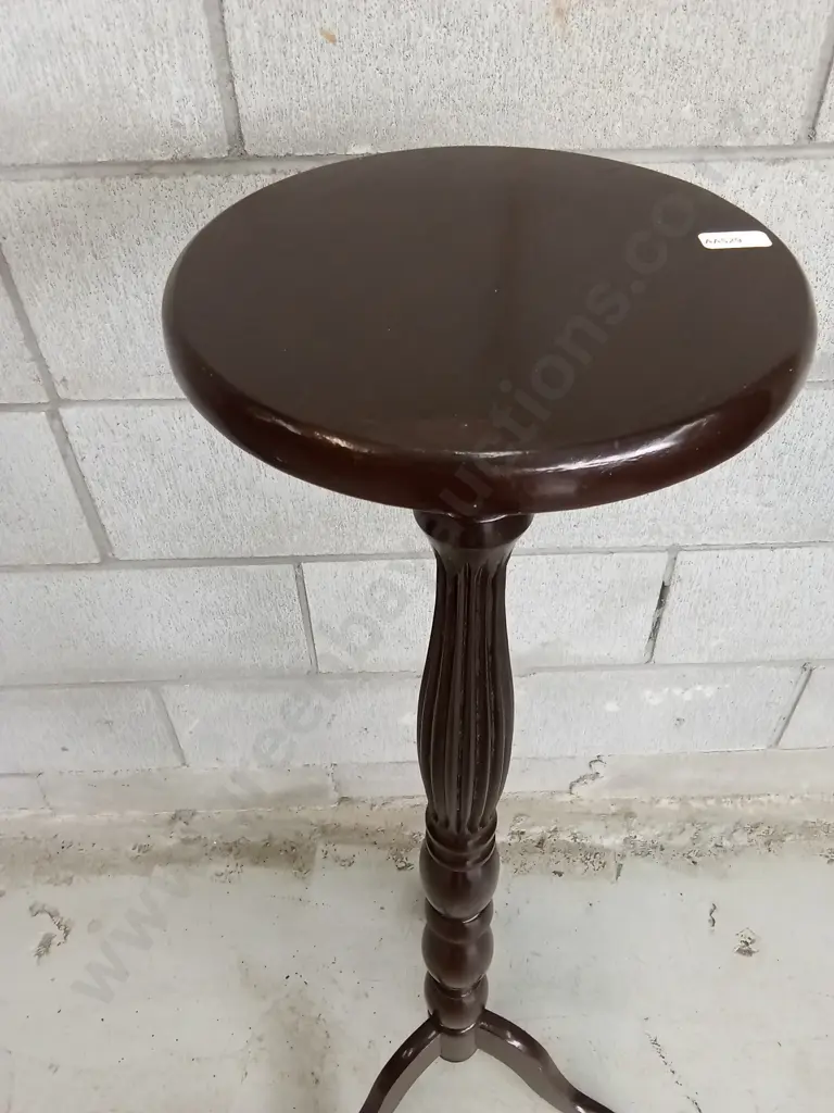 DARK WOOD PLANT STAND, H 100CM Image 1++
