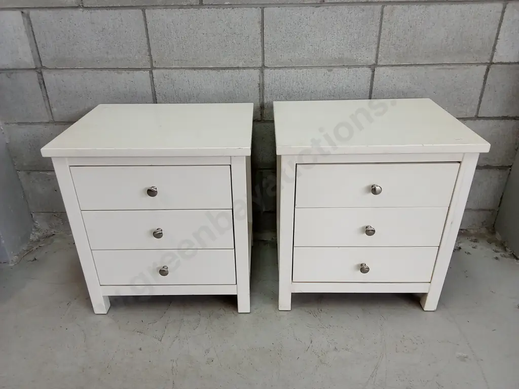 PAIR OF BEDSIDE TABLES, H 61CM X W 55CM X D 43CM Image 1++