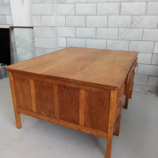 VINTAGE PARTNERS DESK, H 79CM X W 152CM X D 120CM