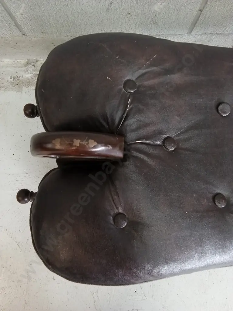 VINTAGE CAMEL SADDLE STOOL, H 44CM X W 76CM X D 39CM Image 1++