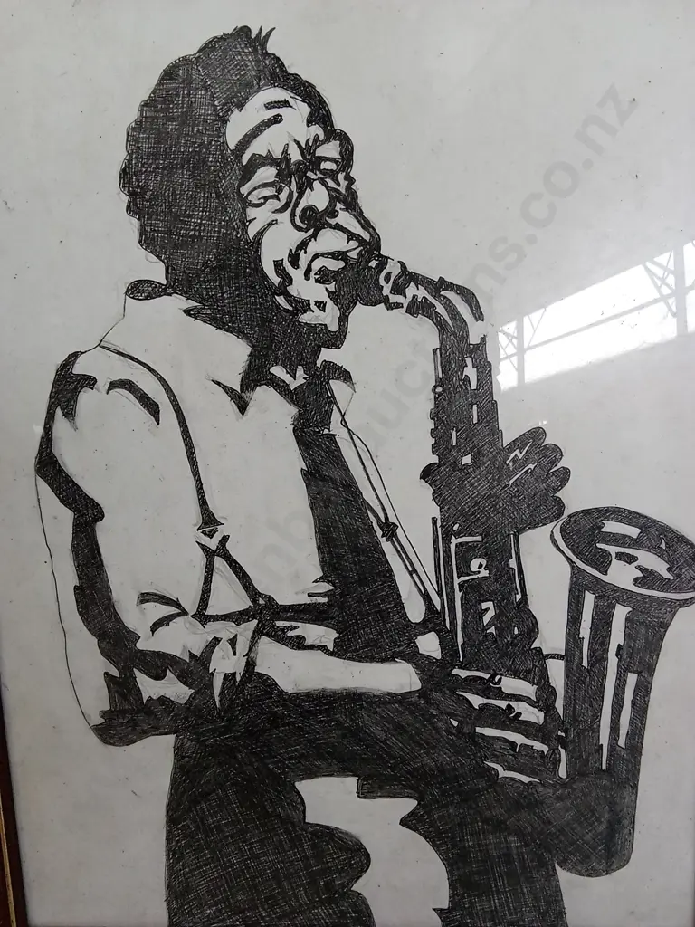 JAZZ ART PRINT IN FRAME, 37CM X 48CM Image 1++
