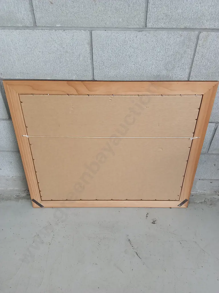 WOODEN WALL MIRROR, 89CM X 73CM Image 1++