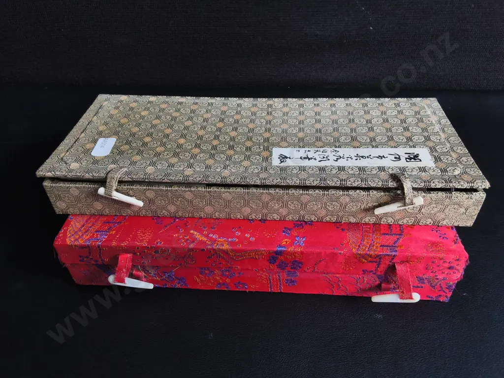 VINTAGE CHINESE CALLIGRAPHY AND SUMI PAINTING BOX SETS Image 1++