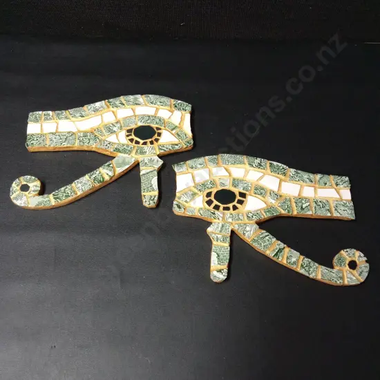 2 EYE OF HORUS 23CM X 17.5CM, LEFT EYE AND RIGHT EYE