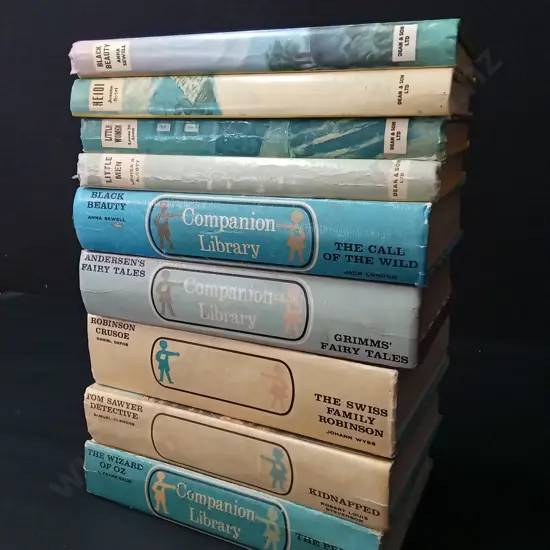 5 COMPANION LIBRARY BOOKS AND 4 DEAN & SON LTD BOOKS