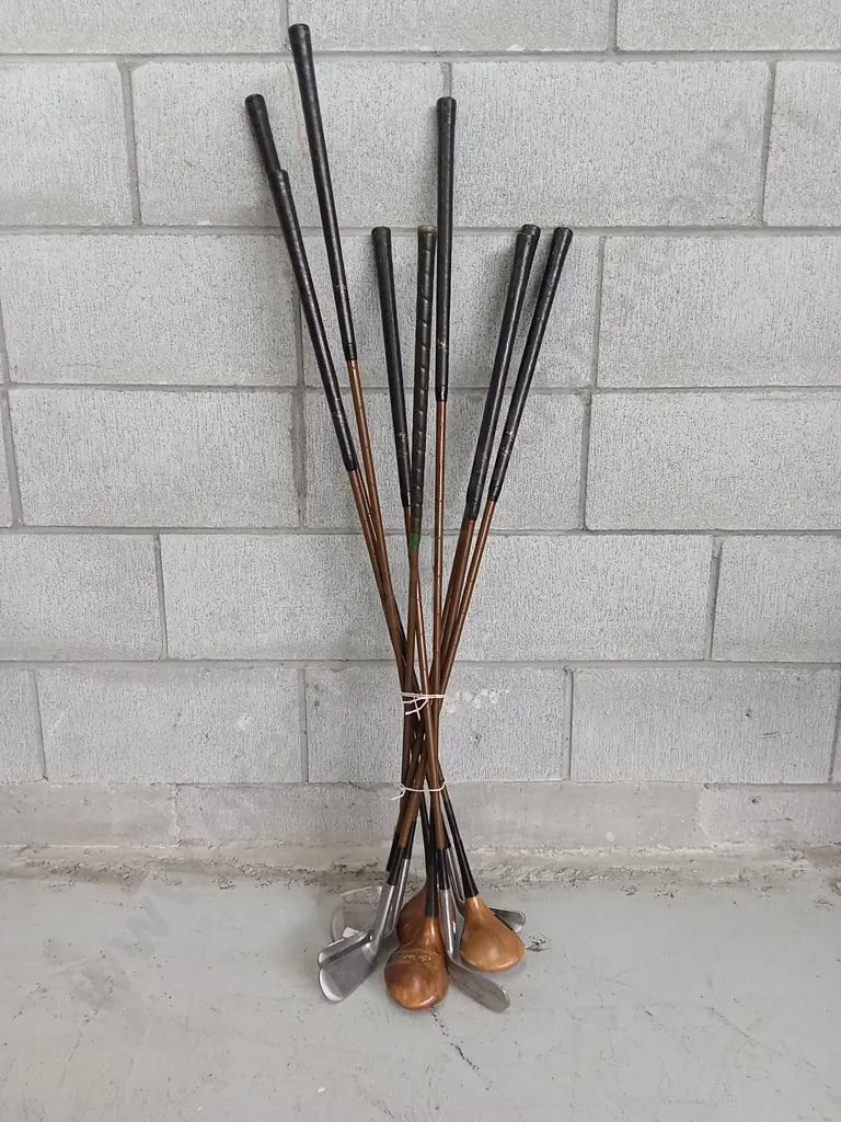 VINTAGE GOLF CLUBS SET OF 9 Image 1++