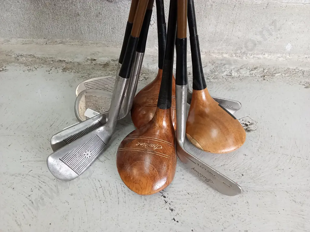 VINTAGE GOLF CLUBS SET OF 9 Image 1++