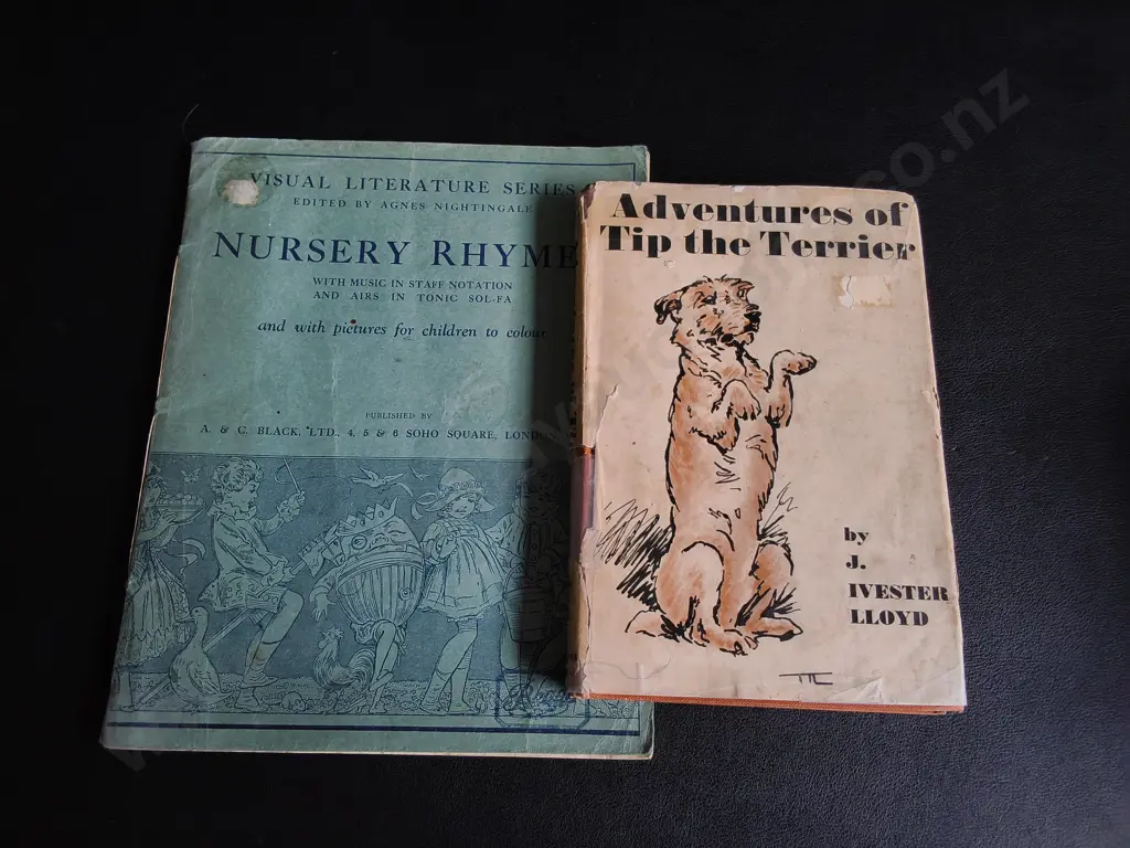 PAIR OF VINTAGE MID CENTURY ILLUSTRATED CHILDREN'S BOOKS Image 1++