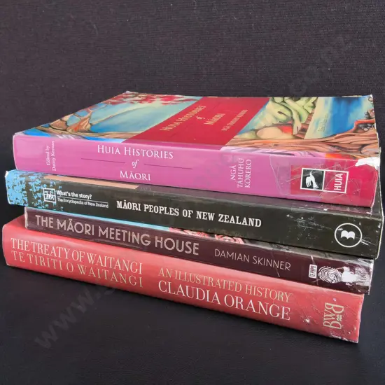 4 BOOKS ON NEW ZEALAND HISTORY AND MĀORI CULTURE