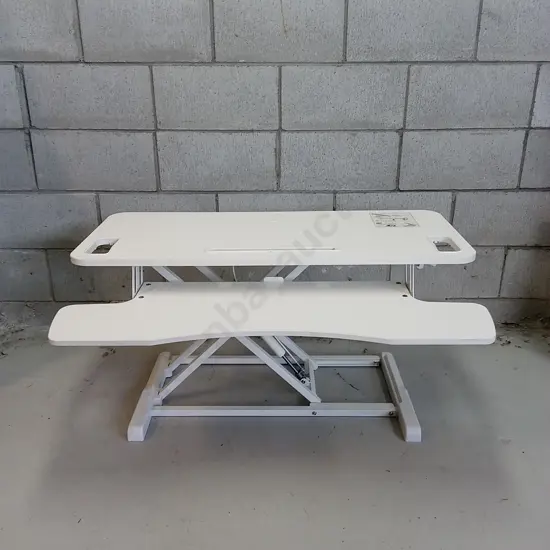 ADJUSTABLE STANDING DESK RISER, H 51CM X W 95CM X D 61CM