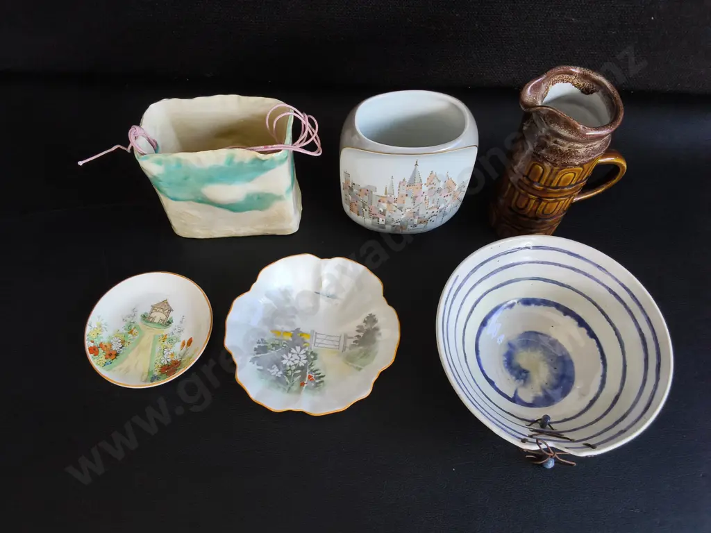 MIX OF CERAMIC ITEMS, 6 PIECES, TALLEST H 12 CM Image 1++