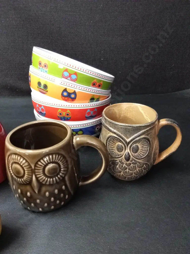 ASSORTED OWL ITEMS TALLEST H15CM Image 1++