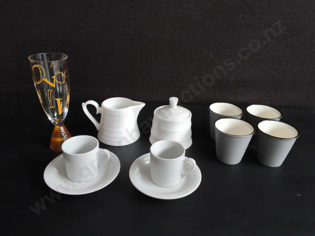 MIX OF KITCHENWARE, INCLUDING ESPRESSO CUPS AND SAUCERS, 11 PIECES, TALLEST H 17 CM Image 1++
