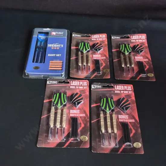 5 BRAND NEW PACKS OF DARTS
