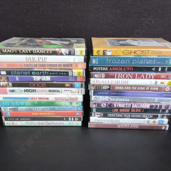 COLLECTION OF DVDS