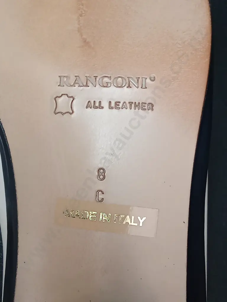 PAIR OF VINTAGE RAGONI LEATHER SIZE 8 SHOES MADE IN ITALY Image 1++