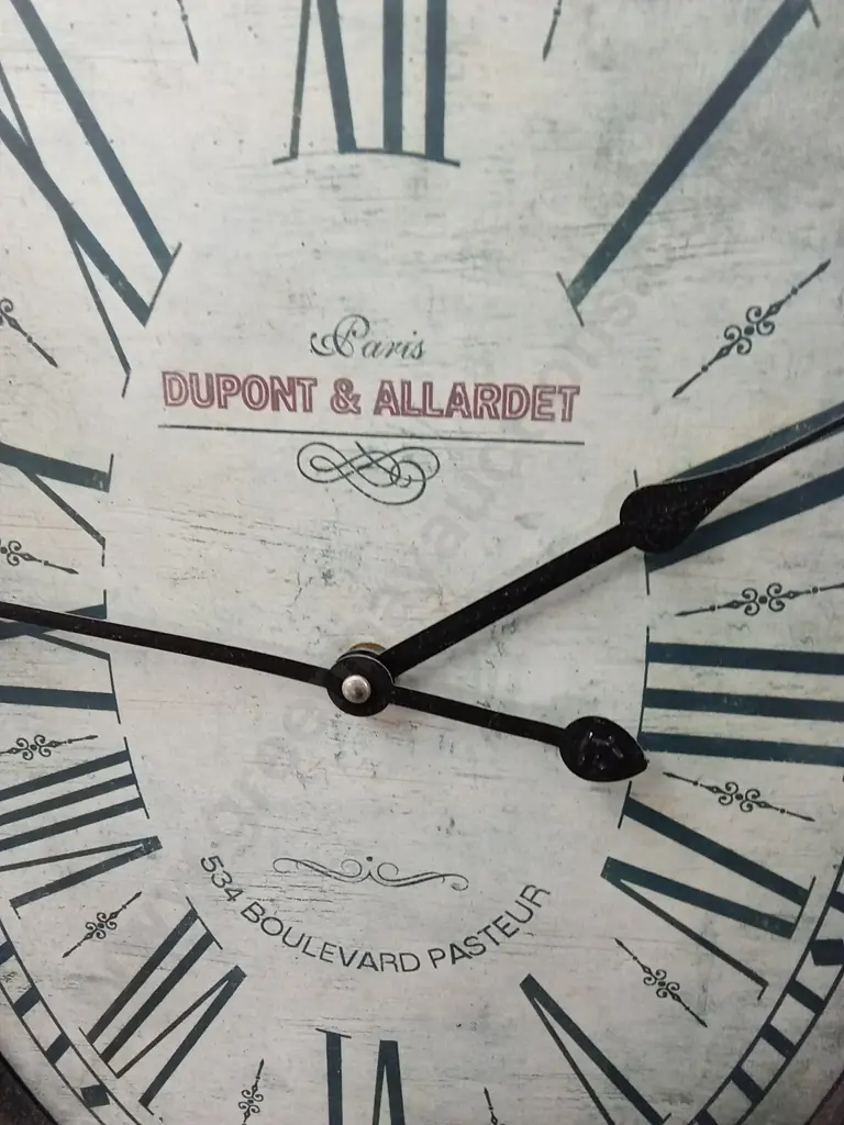 VINTAGE STYLE WALL CLOCK H81CM L47CM Image 1++