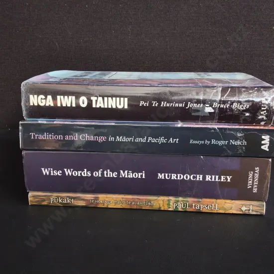 4 BOOKS ON MĀORI HISTORY, CULTURE AND ART
