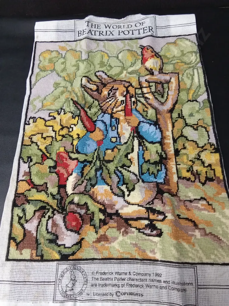 THE WORLD OF BEATRIX POTTER NEEDLEPOINT ARTWORK H59CM Image 1++