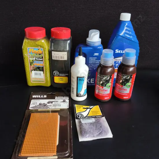BRAND NEW MODEL SCENERY MATERIALS AND GARDEN CARE PRODUCTS