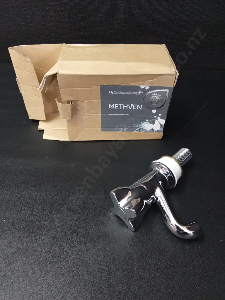 METHVEN CHROME-PLATED SINGLE COLD PILLAR TAP Image 1++