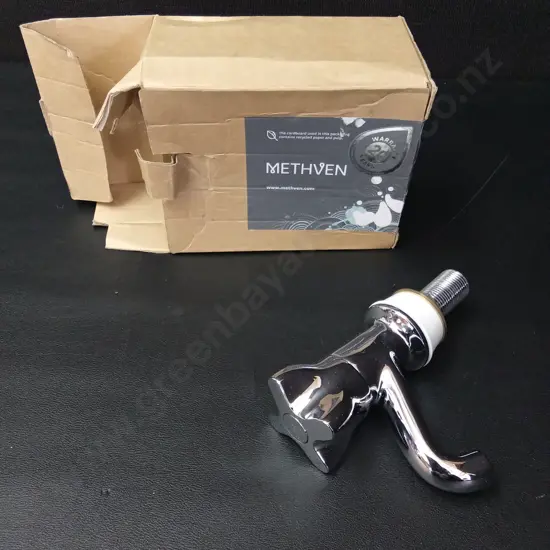 METHVEN CHROME-PLATED SINGLE COLD PILLAR TAP