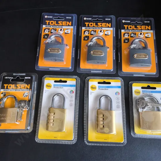7 BRAND NEW PADLOCKS