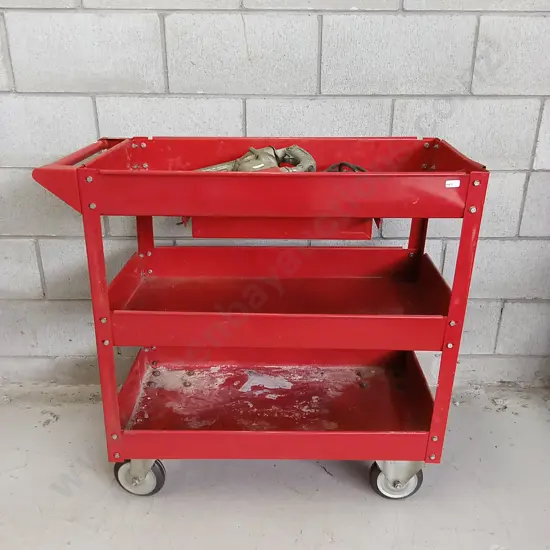 WORKING ELECTRIC HAMMER GUN WITH TOOL TROLLEY