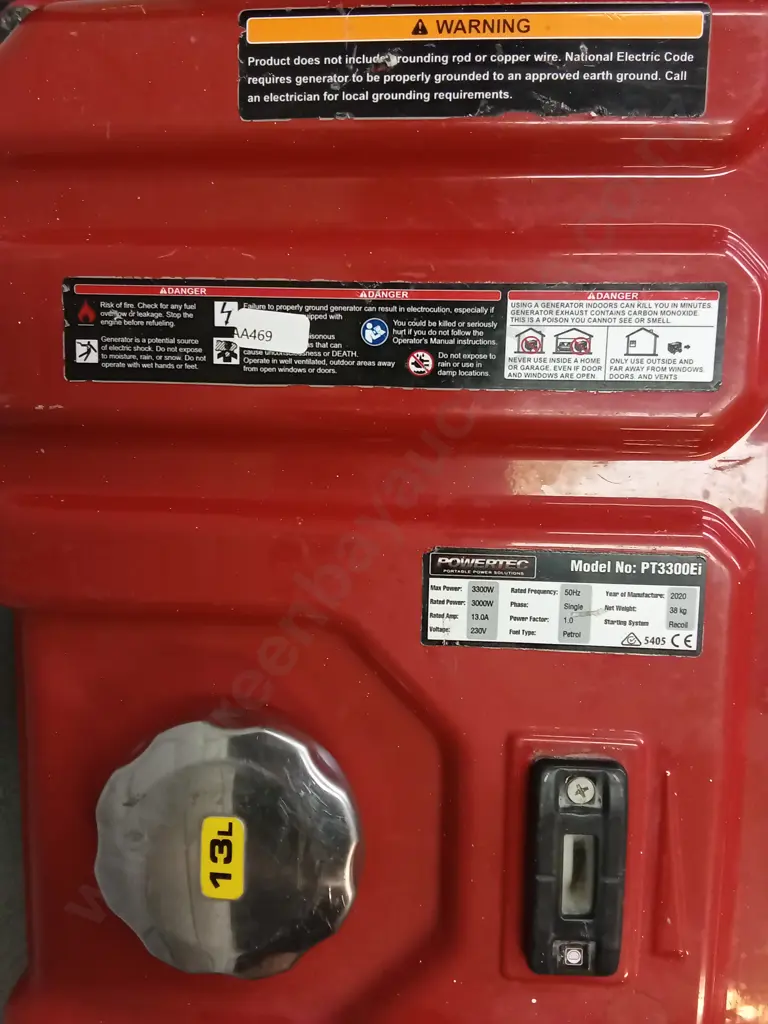 POWERTEC 3000W INVERTER GENERATOR Image 1++