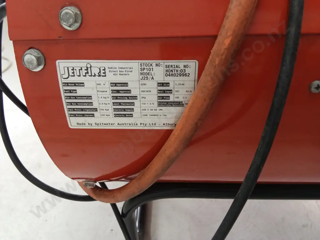 WORKING JETFIRE INDUSTRIAL HEATER Image 1++